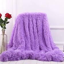 purple fuzzy blanket