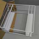 Nieifi 2 Tier Magnetic Shelves for Washing Machine, Magnetic Spice Rack for Refrigerator, Laundry Room & Kitchen Organizer Storage Baskets, White