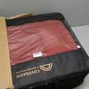 Coverado Car Seat Covers Full Set, Red Seat Covers for Car with Lumbar Support, Nappa Leather Seat Covers Waterproof Car Seat Protectors Universal Fit for Most Cars SUV Trucks