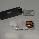 SOJOS Trendy Polarized Aviator Sunglasses for Women Men, 70s 80s Retro Square Aviators Sun Glasses SJ2672, (Black/Light Yellow (Light Tint With Low-polarization)