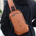 Sling Bag for Men | Anti-theft Crossbody Bag - Crossbody Shoulder Chest Bag | Anti-Theft