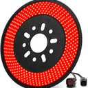 Spare Tire Brake Light for 2007-2018 Jeep Wrangler JK JKU YJ TJ, 6 Ring 405PCS LED Wheel Lights, Plug-N-Play 3rd Third Brake Light,Red Rear Tail Brake Light for Jeep Wrangler JK JKU Accessories