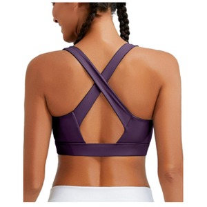 RUNNING GIRL High Impact Sports Bras for Women Large Bust, High Support Running Purple Sports Bra Sports Bra (3095 Purple XL) 