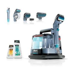 Shark StainStriker Portable Carpet Upholstery & Area Rug Cleaner, Bonus XL Tool & Full-Size Cleaning Solution, Stain & Odor Remover, Perfect for Car Interiors, 4 Cleaning Tools, Nordic Blue, PX202BRN