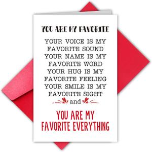 2 x TQDaiker Romantic Poem Valentines Day Poem Cards,Sweet Anniversary Card for Husband Wife,Happy Valentines Day Cards for Him Her,Envelope Included.