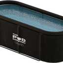 The Original Long Pod - Extra-Large Portable Ice Bath Tub for Recovery & Wellness - Collapsible Design with Lid - Full-Body Stretch-Out Soaks - Water Chiller Compatible - 126 Gallons - The Pod Company