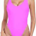 RELLECIGA Women's One Piece Thong Swimsuit,  Size L