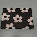 for Samsung Galaxy Tab A8 Case 10.5 Inch Folio Cover with Pencil Holder Women Girls Cute Girly Teens Kawaii Black Flower Unique Design Rotating for Samsung A8 Tab Cases SM-X200/X205/X207