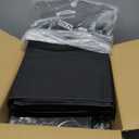 SORCEDAS Portable Wardrobe Closet Storage Organizer Metal Hanging Rack Non-Woven Fabric 34 Inch Black