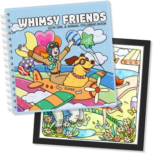 LaVie Home Adult Coloring Book & 8x8 picture frame, 8Pcs