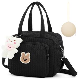 Diaper Bag Tote Travel Diaper Tote Bag Multifunction Baby Diaper Bag Cute Small Diaper Crossbody Bag with Silicone Pacifier Holder Case for Newborn Hospital Storage Supplies