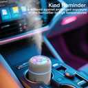 Portable Mini Humidifier, 300ml USB Cool Mist Small Humidifier with Colorful Lights. Perfect for Bedroom, Office, Plants, travel & Car (White)