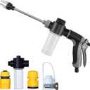 High-Pressure Pressure Washer with 360 Rotation and Three Spray Modes for a Powerful Water Jet,Ideal for Car Washing, Garden Watering, and Patio Cleaning,Compatible with All Types of Garden Hoses