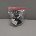 50PCS Black Hair Ties,Cotton Seamless Ponytail Holders,No Damage Elastics Hair Bands for Thick Heavy &Curly Hair