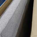 Wonder Comfort 73.62" Linen Futon Sofa Bed, Adjustable Backrest Convertible Loveseat Sleeper Couch with Tapered Wood Legs for Small Space Living Room, Gray (Grey)