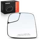 A-Premium Right Passenger Side Non-Heated Mirror Glass with Backing Plate - Compatible with Nissan NV200 2015-2021 & Chevrolet City Express 2015-2018 - Exterior Side View Convex Mirror