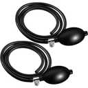 Fabbay 2 Set Blood Pressure Bulb Pump Replacement Rubber Inflation Bulb Adjustable Blood Pump Monitor Manual Pressure Hand with Tubing Air Valve for Sphygmomanometer