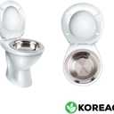 KOREAC_ Stainless Sitz Bath Maternity Hemorrhoids Lower Abdominal Coldness Diseases Period Pain, Made in Korea