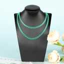 YOUBEIYEE 9.8 Feet Gold Plated Brass Chains Bulk Bluish Green Enamel Arrow Cable Jewelry Chain with Jump Rings and Lobster Clasps