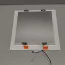 (OD 9.84" / ID 8.66") 15W Square LED Recessed Ceiling Light LED Downlight 130 Watt Equivalent 1400 Lumens 4000K White with Open Trim,1Pack