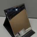 Zcooooool Large Portable Super HD Mirror - Multi Stand Angle Hand Free/Handheld/Tabletop Foldable Mirror 10x7 Inch (Black)