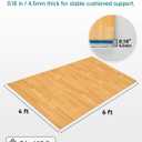 Rocalt Marley Dance Floor 6 ft x 4 ft, Portable PVC Dance Mat | 4.5mm thick PVC, waterproof top, non-slip backing, carry bag, roll-up setup for ballet, jazz, and home studio