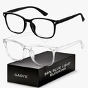 Blue Light Blocking Glasses - Fashion Square Eyeglasses, Anti UV Ray Computer Gaming Glasses Blue Blockers for Women/Men