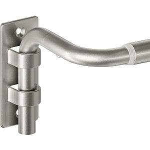 ENJOYBASICS Blackout Curtain rod for windows 48 to 84, Wrap Around Curtain Rods for Bedroom, Living Room, Adjustable from 30 to 86 Inches, Nickel