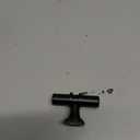 knobelite 10 Pack Matte Black Cabinet Knobs, Single Hole Cabinet Handles for Kitchen Bathroom, Stainless Steel T Bar Knob for Dressers Cabinets