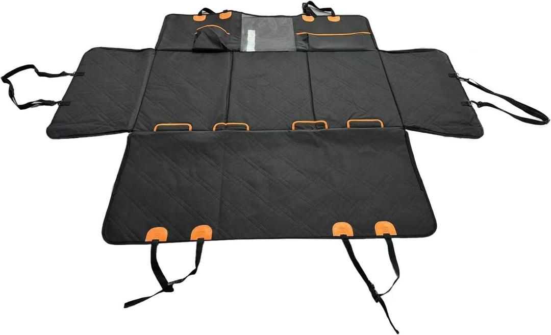 Car Pet Seat Pad for Mercedes Sprinter Dog Cover Car Seat Protector for Cars Trucks SUV Car Boot Liner Bench Dog Back Cover for Dogs,Orange