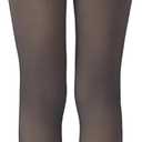 Fleece Lined Tights for Women Translucent Thermal Pantyhose Fake Warm Thick Leggings for Winter 200g     (Large-X-Large, Black)