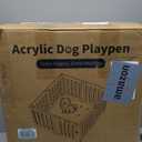 Cozy-Picket Dog Playpen Indoor Deco Pen, 24" H, Black, 10 Panels
