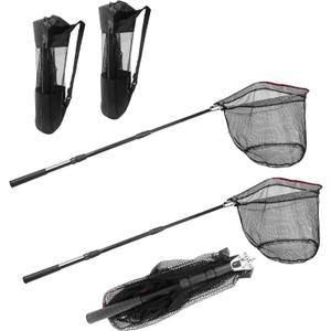 Fishing Net with Handle with Storage Bag,Portable Telescopic Fishing Net Telescoping Handle,Fish Net,Fishing Nets,Extend to 40-63 Inches for Kids Men Women