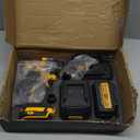 Rhovixster 1/2 Impact Gun, Cordless Impact Wrench Set, 1/2 Torque Impact, Brushless Motor High Torque Impact Guns with 2pcs 4Ah Battery & 1pcs Charger, 850N.M Torque