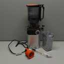 Anybear Cold Press Juicer, 200W Slow Masticating Juicer 4.3" Large Feed Chute Fit Whole Fruits Vegetables | Upgraded Auger | Tritan Materials | BPA Free | Easy to Clean with Brush (Silver)