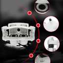 Cciyu Front Left Disc Brake Caliper Assembly w/Bracket 18-B4729 For Cadillac 2002-2006, Chevy 1999-2013, GMC 1999-2013, Hummer 2003-2009