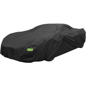 X AUTOHAUX Waterproof Car Cover for Chevrolet Corvette C3 1968-1982 Outdoor Full Car Cover with Zipper Door for Snow Rain Dust All Weather Protection