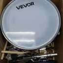 VEVOR Drum Set for Kids, Beginner Junior Drum Kit with Adjustable Throne, Sticks, Cymbal, Pedal, Tom Snare Bass, Starter Drumset for Children (Black, 3-Piece, 14 in)