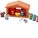Fun Express Plastic Nativity Stable Toy Playset - 13 Pieces
