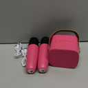 Mini Karaoke Machine for Kids Toys, Portable Bluetooth Speaker with 2 Wireless Microphones, Birthday Gifts for Girls 3, 4, 5, 6, 7, 8, 9, 10, 11, 12+ Years Old Toddler Teens (Hotpink)