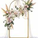 Metal Arch Backdrop Stand 6.6FT: Wedding Arch Frame for Ceremony Balloon Arch Stand for Birthday Anniversary Wedding Party Baby Shower