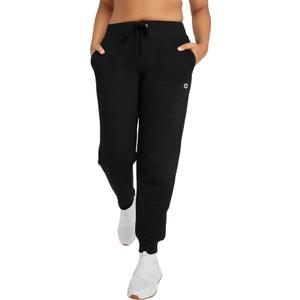 Champion, Powerblend, Fleece Joggers, Sweatpants for Women, 29" (Reg. or Plus), Black, X-Large
