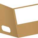 EarthWise by Oxford Two-Pocket Folders, Natural, Letter Size, 25 per Box, (78542)