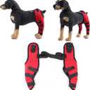 Zerodis Dog Extra Supportive Canine Rear Leg Hock Joint Compression Wrap for Recovery Protection and Sprain and Injury Prevention Ankle Brace with Knee Support for Dogs (XS) Dog Knee Brace