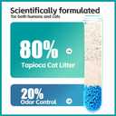 Tapioca Cat Litter, Cassava Cat Litter Odor Control Dust-Free Clumping Litter