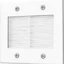 VCELINK 2-Gang Brush Wall Plate for Cable Management  Cable Pass-Through for Ethernet, HDMI, and AV Cables (1-Pack)