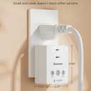 DEWENWILS Matter Plug in Dimmer Switch for Lamp, Works with Alexa, Compatible with Google Home & SmartThings APP Voice Wireless Dimmer Button Control, Dimmable LED/Tungsten Bulbs, 2.4G Wi-Fi, White