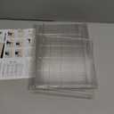 LXLXXL Acrylic Display Case with Removable Shelf Compatible with Labubu POP MART 2 Tier Figure Display Case for Collectibles Cosmetic Clear Acrylic Box