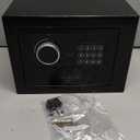 Digital Electronic Money Safe, Steel Security Lock Box with Keypad, Office Hotel Business, Jewelry, Cash Safe, 0.23 Cubic Feet, 9.06" W x 6.69" D x 6.69" Hblack