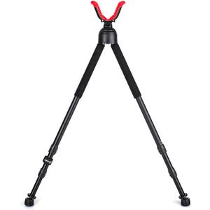 Zeadio Swivel Bipod Stick Rest with High Density Foam Grip, Twist-Style Locking Leg, and 360 Swivel Non-Marring V-Yoke Rest Head, 28" to 51"